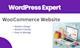 build a  woocommerce website or online store