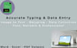 do fast data entry and typing work