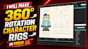 create advanced moho rig with smooth 360 character rotation