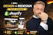 design or redesign your german shopify store website