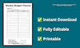 design editable canva resume and planner templates