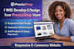 develop and design a responsive prestashop store