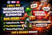 fix wordpress woocommerce elementor bug issues fix free shipping critical error