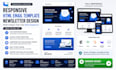 create a responsive HTML email template for mailchimp or klaviyo