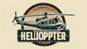 do outstanding vintage retro helicopter logo with express delivery