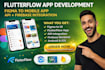 flutterflow mobile app development convert figma to ul API firebase integration