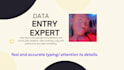 do accurate data entry