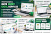 excel data entry,spreadsheets,formulas,and dashboard