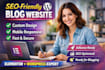 design SEO friendly wordpress blog website using elementor