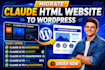 migrate claude HTML website claude ai to wordpress claude to shopify squarespace