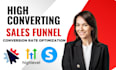 build a high converting sales funnel and optimize conversion rate