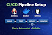 cicd pipeline setup with jenkins, docker and github