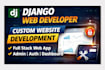 develop full stack web app using django