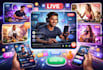 live streaming app, video streaming app, music streaming app, streaming website