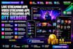 live streaming app, video streaming app, music streaming app, ott website