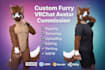 do a custom vrchat furry avata 3d vtuber model with facial expression commission