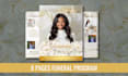 design a professional and elegant funeral program