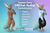create a custom furry nsfw vrchat avatar commission 3d vtuber model VR character