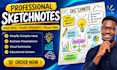 create professional sketchnotes, visual summaries and doodle infographics