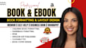 format your memoir, biography, self help, business, children book for amazon KDP