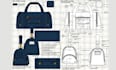 create handbags, wallets, purses, and backpack designs and make tech pack