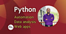 python automation, data analysis, and web apps