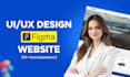 design modern website UI UX design in figma