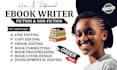 be your ebook ghostwriter and ghost book writer