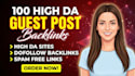 do guest post service, publish articles, high da backlinks