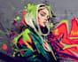design creative graffiti wall art digitally