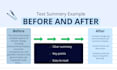 summarize your text clearly and professionally