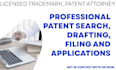 write, prepare, do patent search, drawings, drafting and file patent application