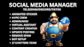 do telegram social media community manager, admin , moderator