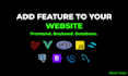 add a custom feature to your laravel, vue js, or PHP website