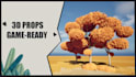 create stylized 3d game ready props