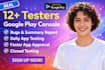 12 testers web tester google play closed testing mobile app testing play console