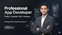 develop an android and ios app using flutter, dart, and firebase
