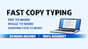 convert PDF to word and do fast typing work