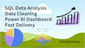 do sql data analysis, queries, joins and data cleaning