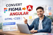 convert figma to angular HTML CSS