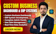 develop custom business dashboard or erp system with admin panel