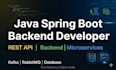 develop java spring boot rest API and backend application