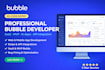 build bubble io app and website developer within 48 hour