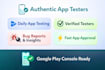 do app testing, app review, app promotion and closed testing