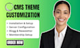 build ghost cms website setup ghost blog customize ghost theme ghost newsletter