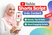 write youtube shorts scripts in urdu