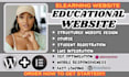 educational website, elearning website, online course website, school website