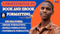 format book for ebook and paperback formatting for amazon KDP