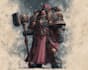 create epic warhammer 40k character art