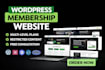 develop wordpress membership website memberpress subscription website lms websit